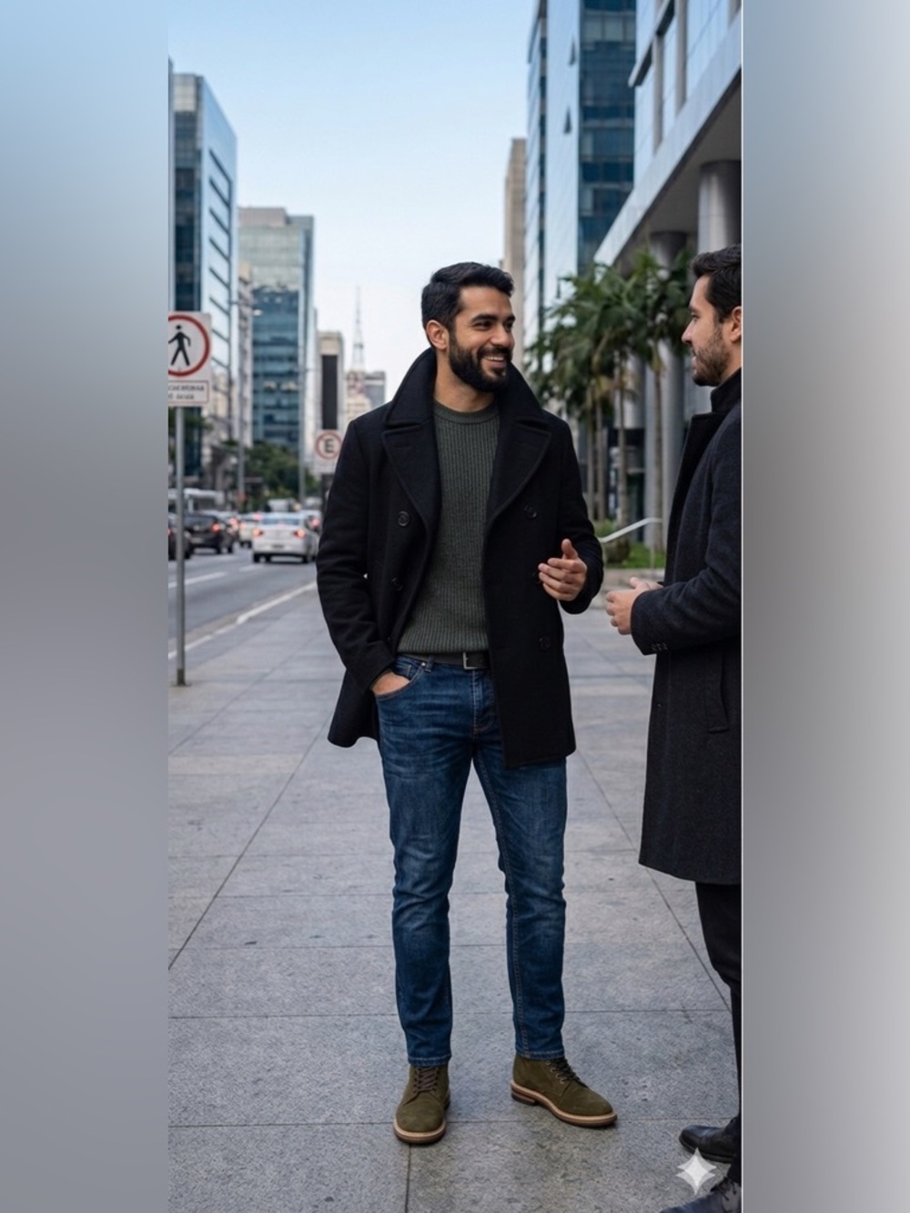 Vintage 1969 US Navy Peacoat Wool Kersey Jacket Vietnam Era Size 36R